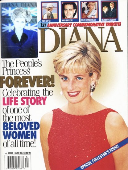 Princess Diana First Anniversary Tribute Holographic Cover