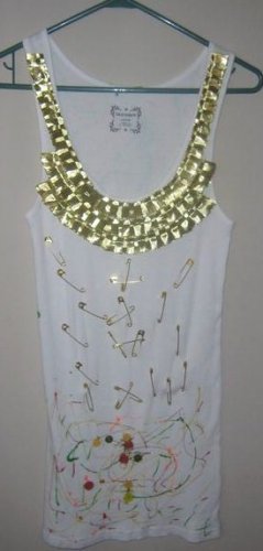 White Tank With Pins