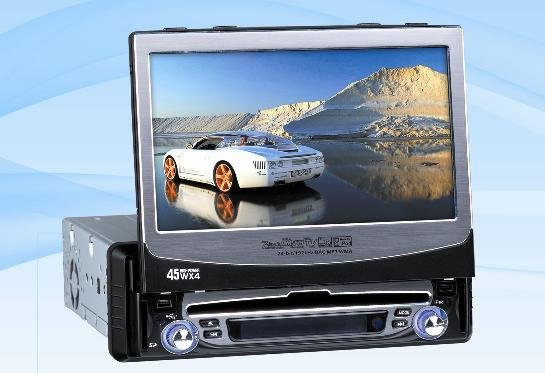 Model 9590 Single DIN In-Dash DVD Player with GPS Navigation