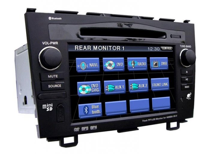 Honda CR-V In-Dash DVD Player with GPS Navigation System