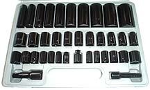 38 Pcs 3-8inch & half inch Impact Socket Set