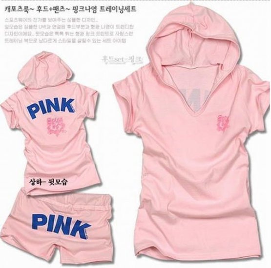 ''Pink'' Top and Shorts in Pink