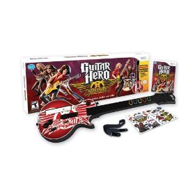NEW Guitar Hero Aerosmith Bundle - Game + Guitar (Wii)