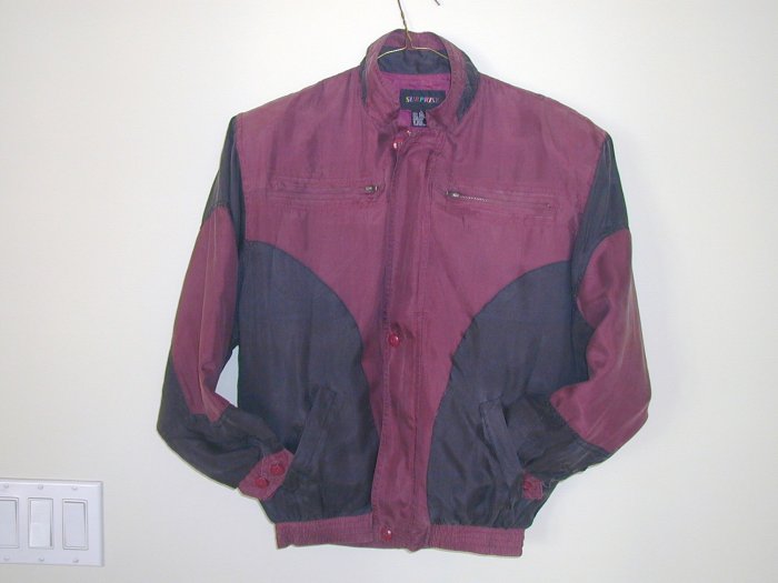 Boy's Burgundy Silk Jackets (M, Item#502)