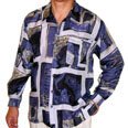 Men's Printed 100% Silk Shirt (Large, Item# 101)