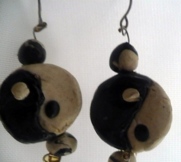 yin-yang earrings
