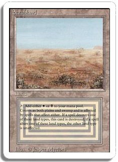 MTG Revised Scrubland