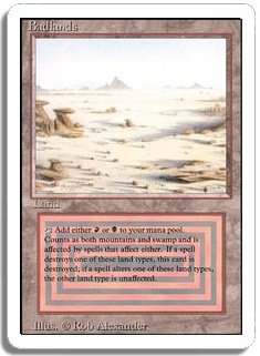 MTG Revised Badlands