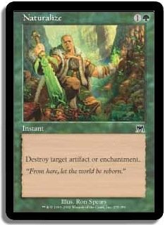 MTG Onslaught Naturalize FOIL