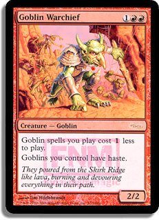 MTG DCI Goblin Warchief FNM FOIL