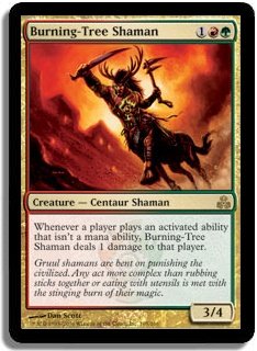 MTG Guildpact Burning Tree Shaman
