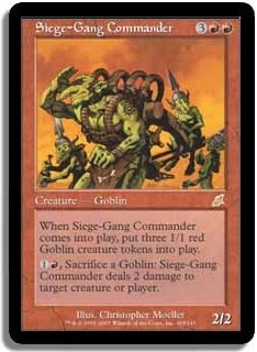 MTG Scourge Siege Gang Commander FOIL