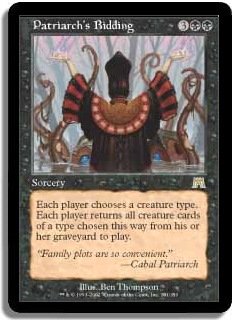 MTG Onslaught Patriarch's Bidding FOIL