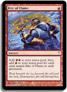 MTG Coldsnap Rite of Flame