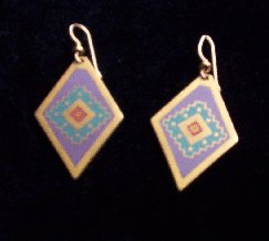 Laurel Burch "Miwok" Pierced Earrings