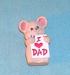 1991 Hallmark Merry Miniature I Love Dad Mouse