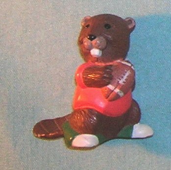 1991 Hallmark Merry Miniature Football Beaver