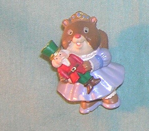 1995 Hallmark Merry Miniature Squirrel with Nut Cracker