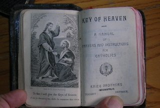 1920s Vintage Prayerbook Key of Heaven