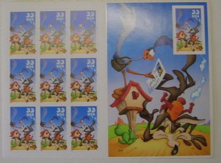 Full Sheet Loony Tunes Stamps