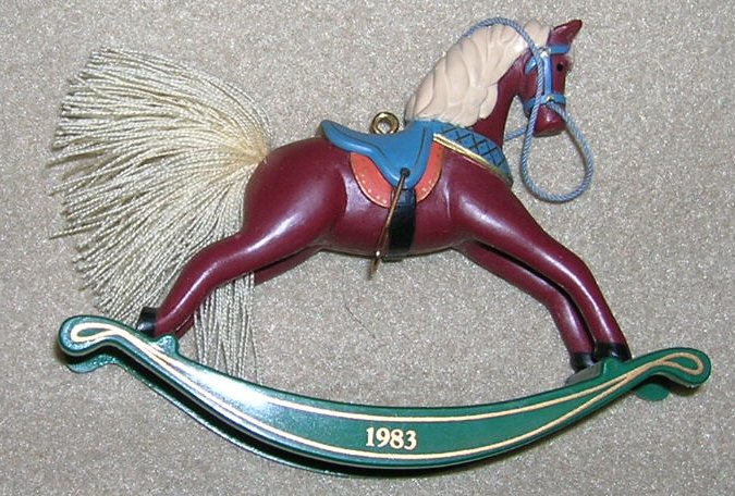 1983 Russet Rocking Horse Harllmark Ornament