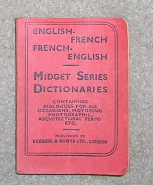 Midget English / French Dictionary - Little Book