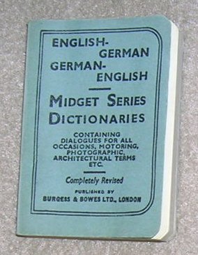 Midget English / German Dictionary - Little Book