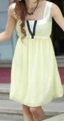 Chiffon empire waist dress - One size - Also available in light grey