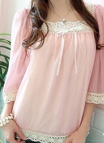 Chiffon tunic style blouse - One size - Also available in black, ivory and light yellow