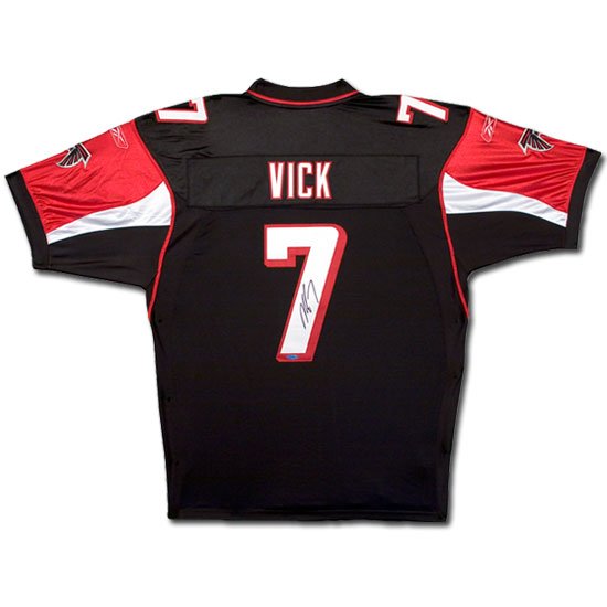 Michael Vick Atlanta Falcons Alternate/black Autographed Jersey