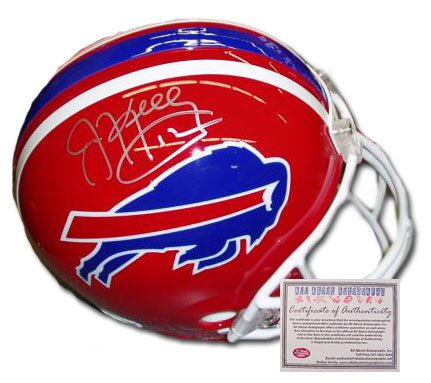 Jim Kelly Signed Mini Helmet - Replica