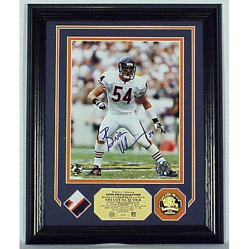 Brian Urlacher Autographed game used Jersey Photo Mint