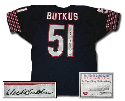 Dick Butkus Autographed Jersey - Authentic