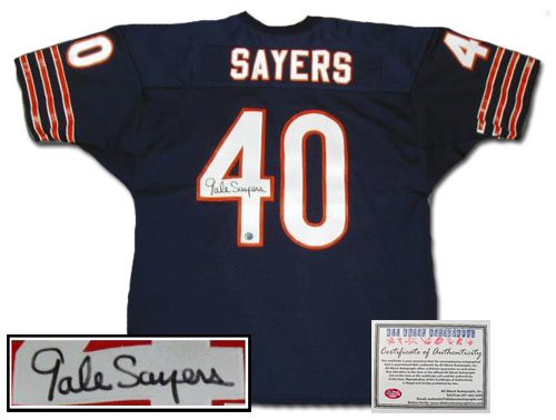 Gale Sayers Autographed Jersey - Authentic