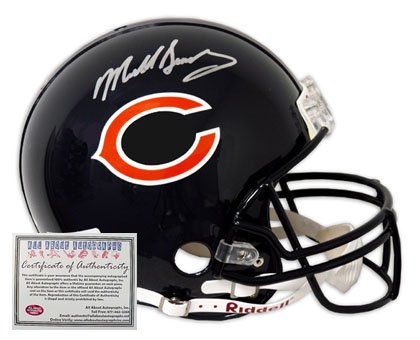 Mike Singletary Autographed Mini Helmet - Replica