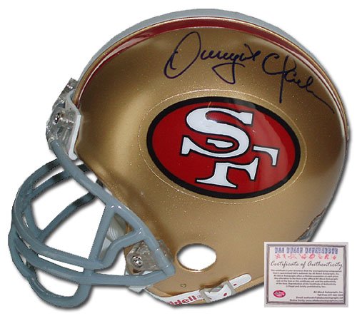 Dwight Clark Autographed Football Helmet- Full Size Replica