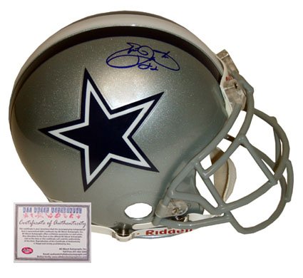 Emmitt Smith Autographed Helmet - Authentic Full Size Pro Line