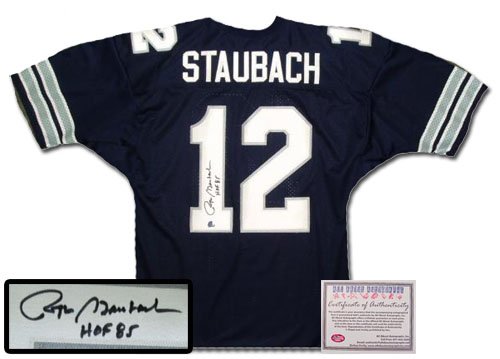 Roger Staubach Autographed Jersey - Authentic