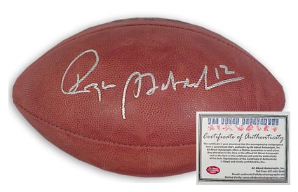 Roger Staubach Autographed Football