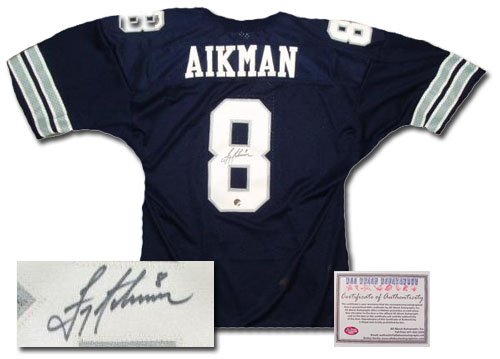 Troy Aikman Autographed Jersey - Authentic
