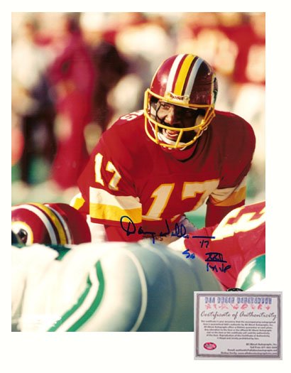 Autographed Doug Williams Photo - 8x10 Under Center Super Bowl XXII MVP