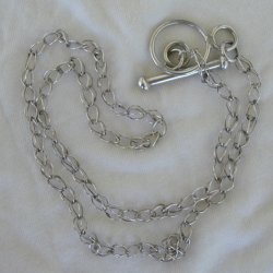 Maskit silver necklace