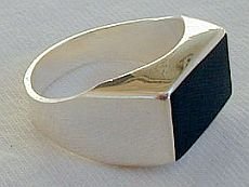 Onyx man ring-H