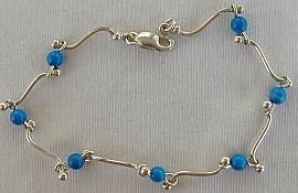 Turquoise silver bracelet