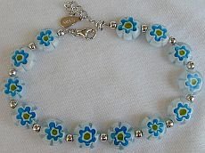 Light blue morano bracelet