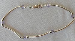 Puprle silver bracelet-B