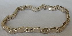 Silver cubes bracelet