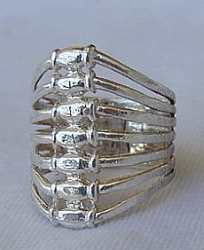 Seven days silver ring