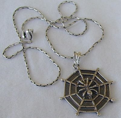 Spider net pendant