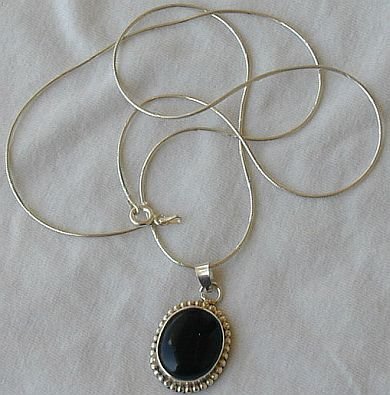 Onyx maskit pendant